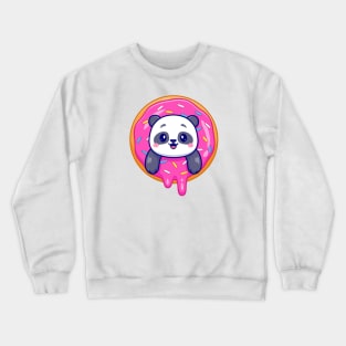 Donut Panda Crewneck Sweatshirt